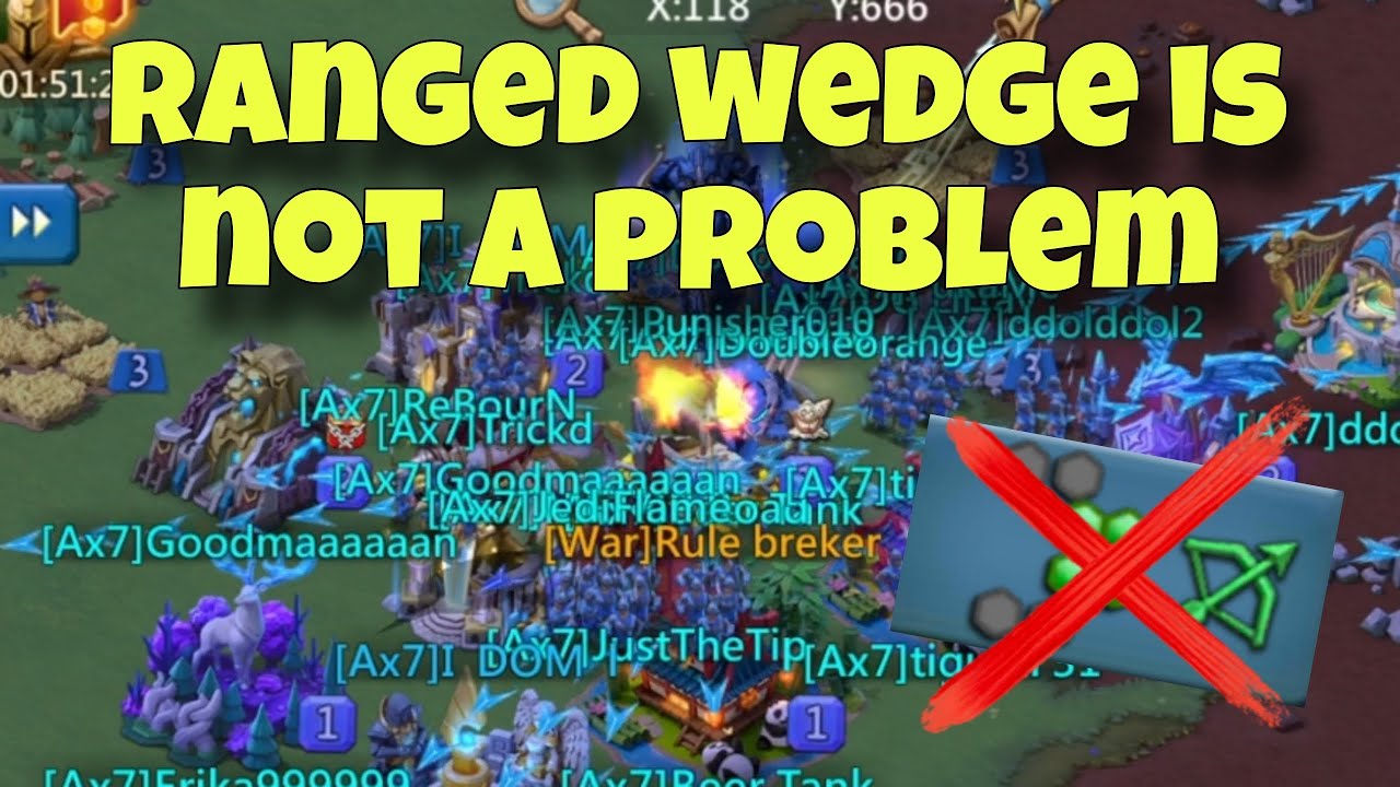 Lords Mobile - Ranged wedge is getting smashed. Real reports of 640 rallies. They were outplayed