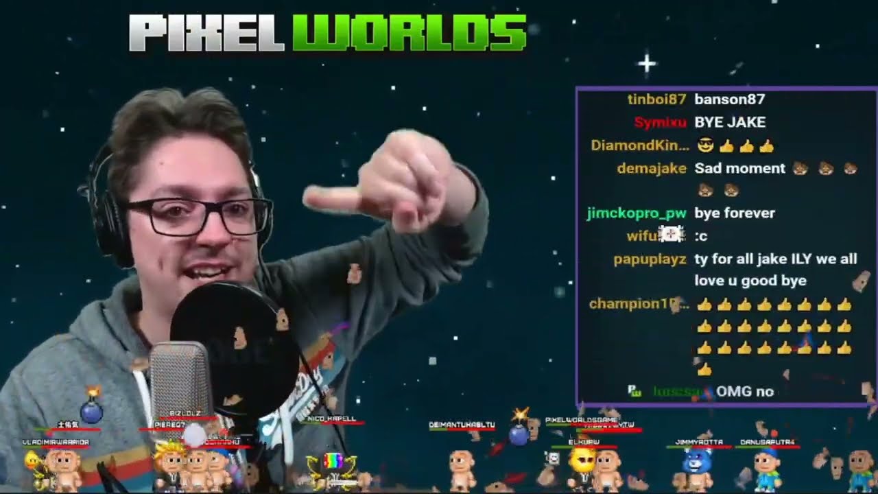 Jake left Pixel Worlds... (Last livestream)