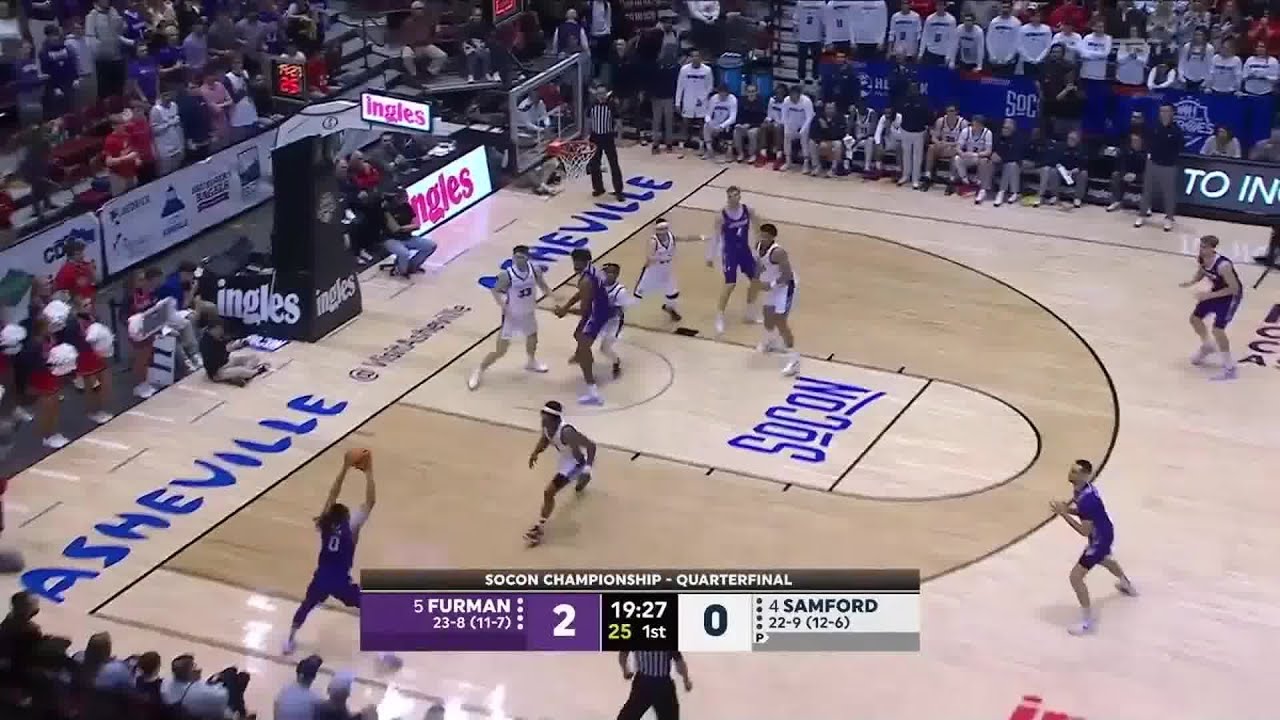 Men’s Basketball: Samford vs Furman | Full Game Highlights