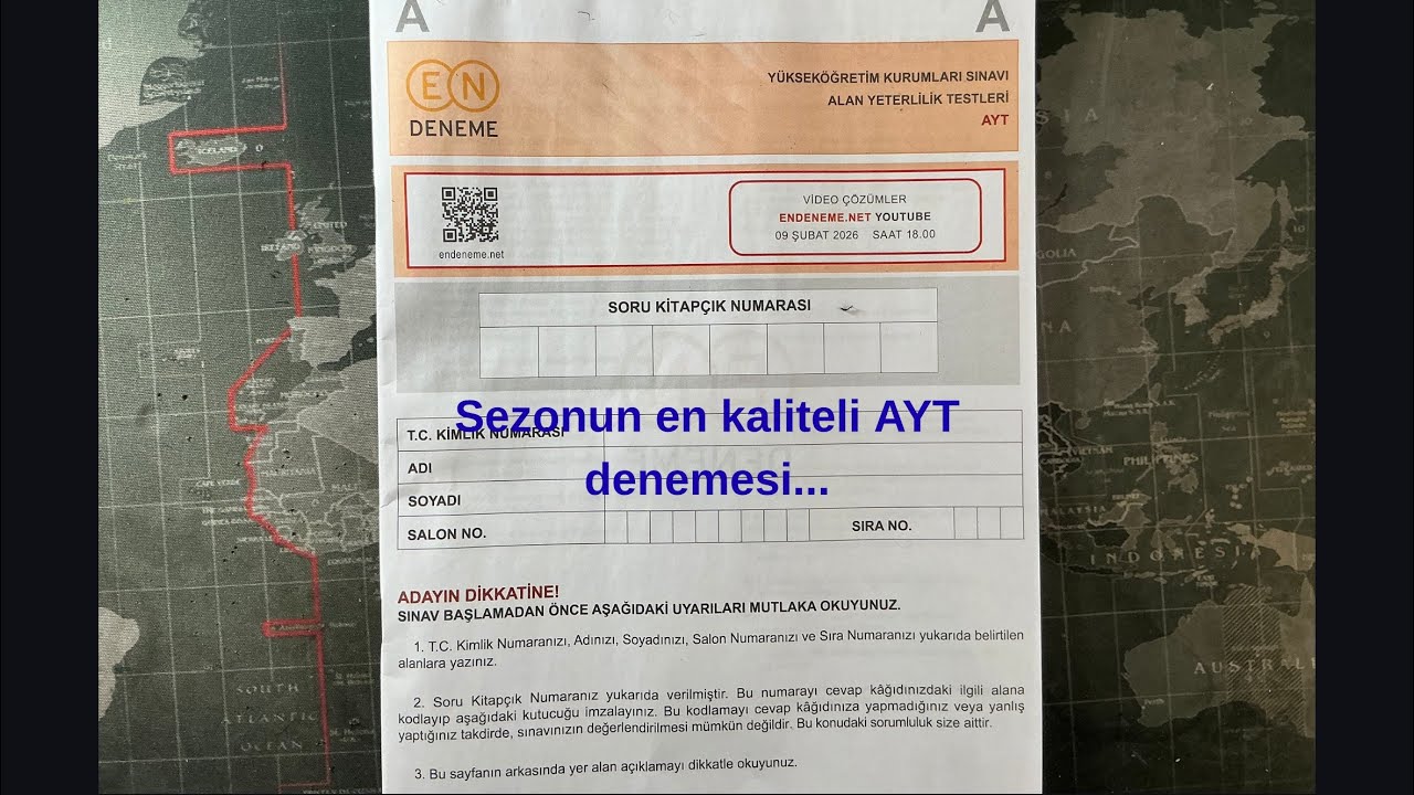 EN DENEME AYT T&Uuml;RKİYE GENELİ DENEME YORUMLARIM #yks #aytdeneme (&ccedil;ok kaliteliydi&hellip;)