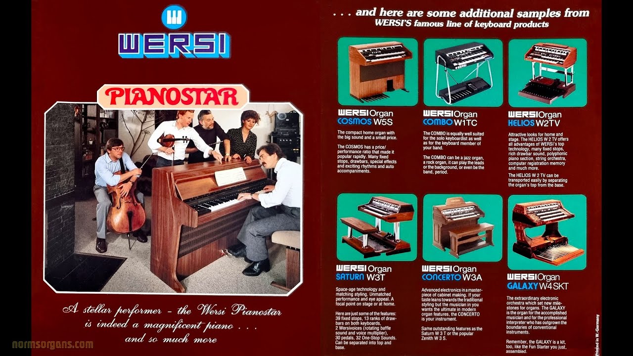 Hady Wolff Presents the Wersi Pianostar  Demonstration Record 1981