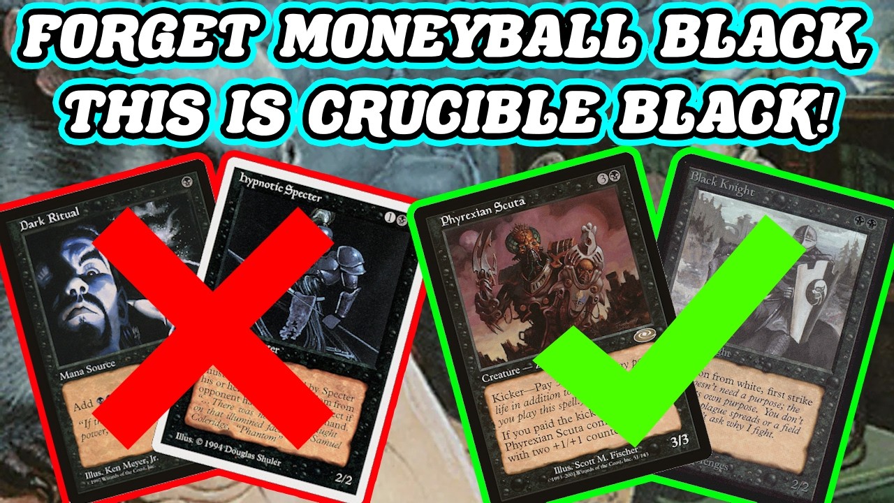 FORGET MONEYBALL BLACK, THIS IS CRUCIBLE BLACK! Premodern Monoblack Midrange MTG
