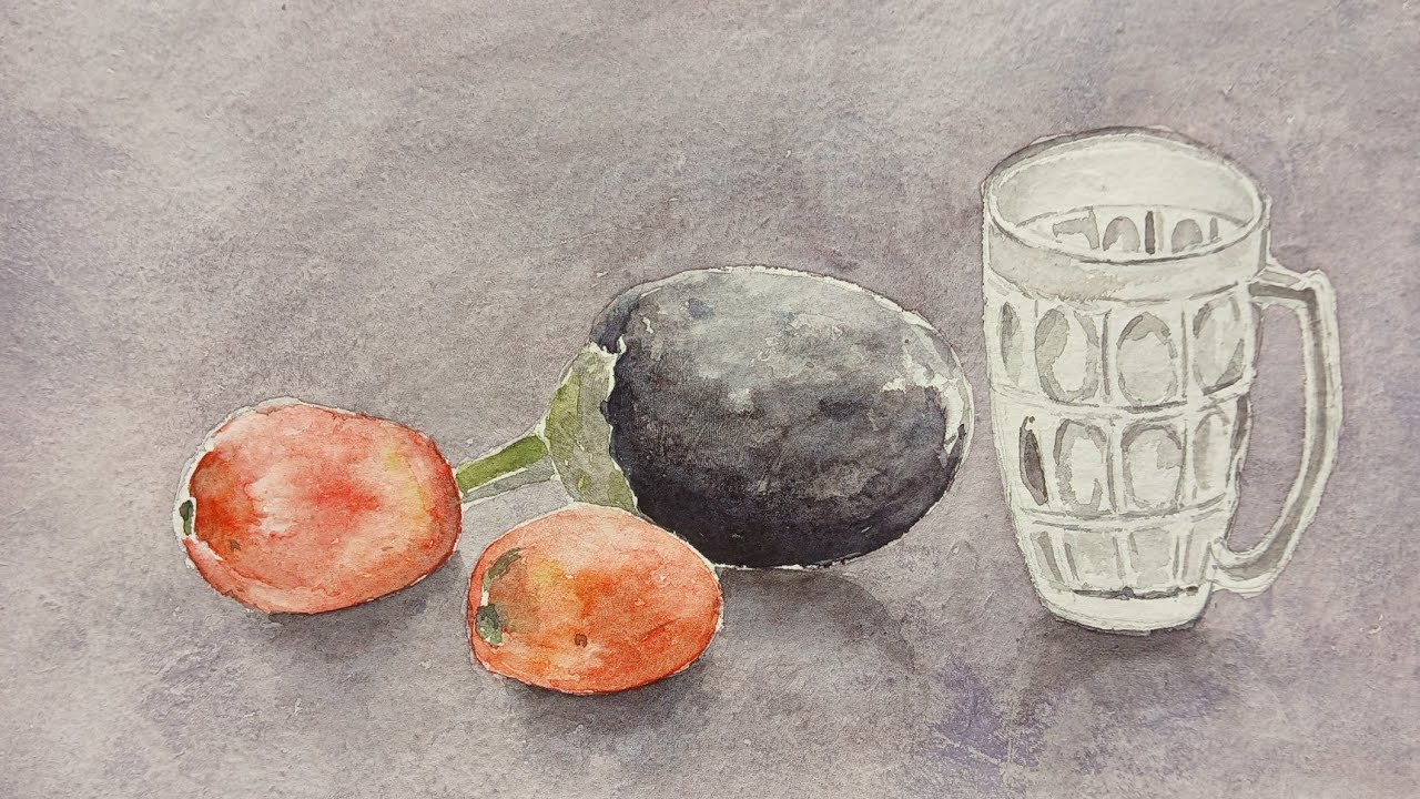 Still life drawing for beginners | Easy still life watercolor painting |simple watercolor painting |
