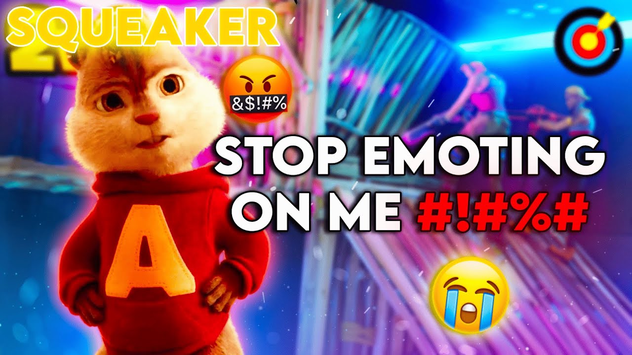 I Trolled This Angry Squeaker🐿️😭 - Fortnite 2v2 Piece Control
