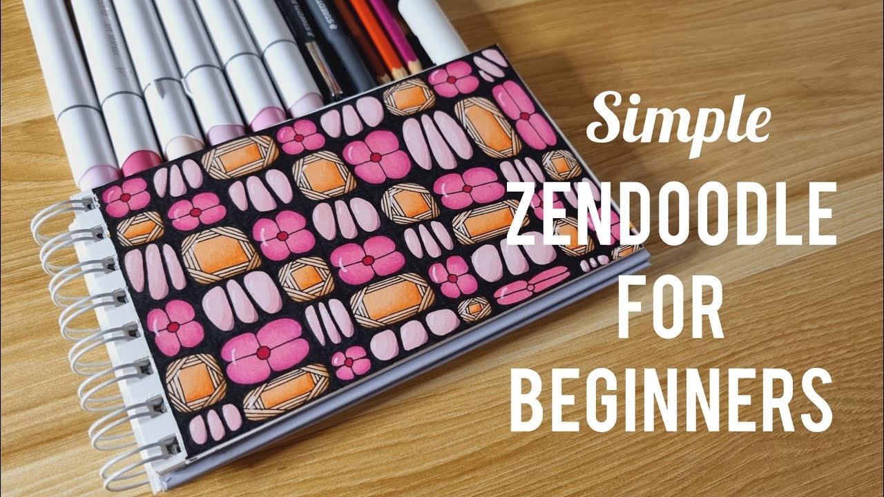Relax your mind with this Cute and Simple Zendoodle Idea for Beginners