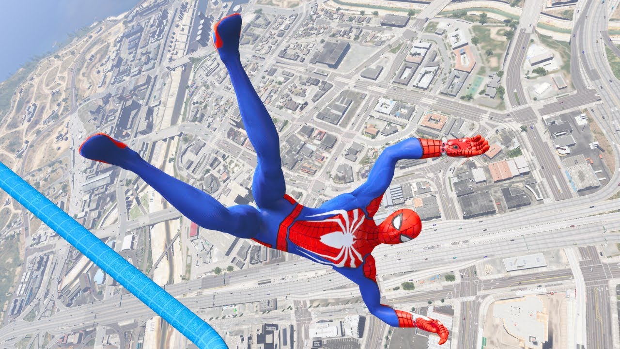 GTA 5 Spider-Man Ragdolls & Crazy Jumps/Fails | Euphoria Physics Funny Moments Compilation part #31