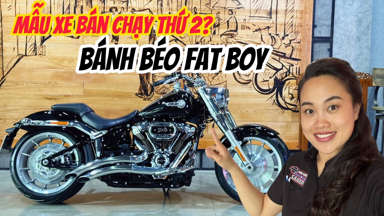 BÁNH BÉO FAT BOY ĐỘ PÔ VANCE & HINES |Khách hàng sở hữu chiếc xe Harley thứ 4 tại Harley East Saigon