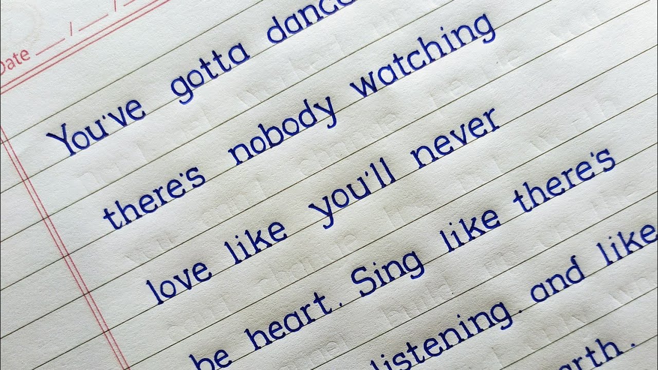 The English Quotes : English Quotes Handwriting | Simple Life Quotes | English Handwriting ✍️