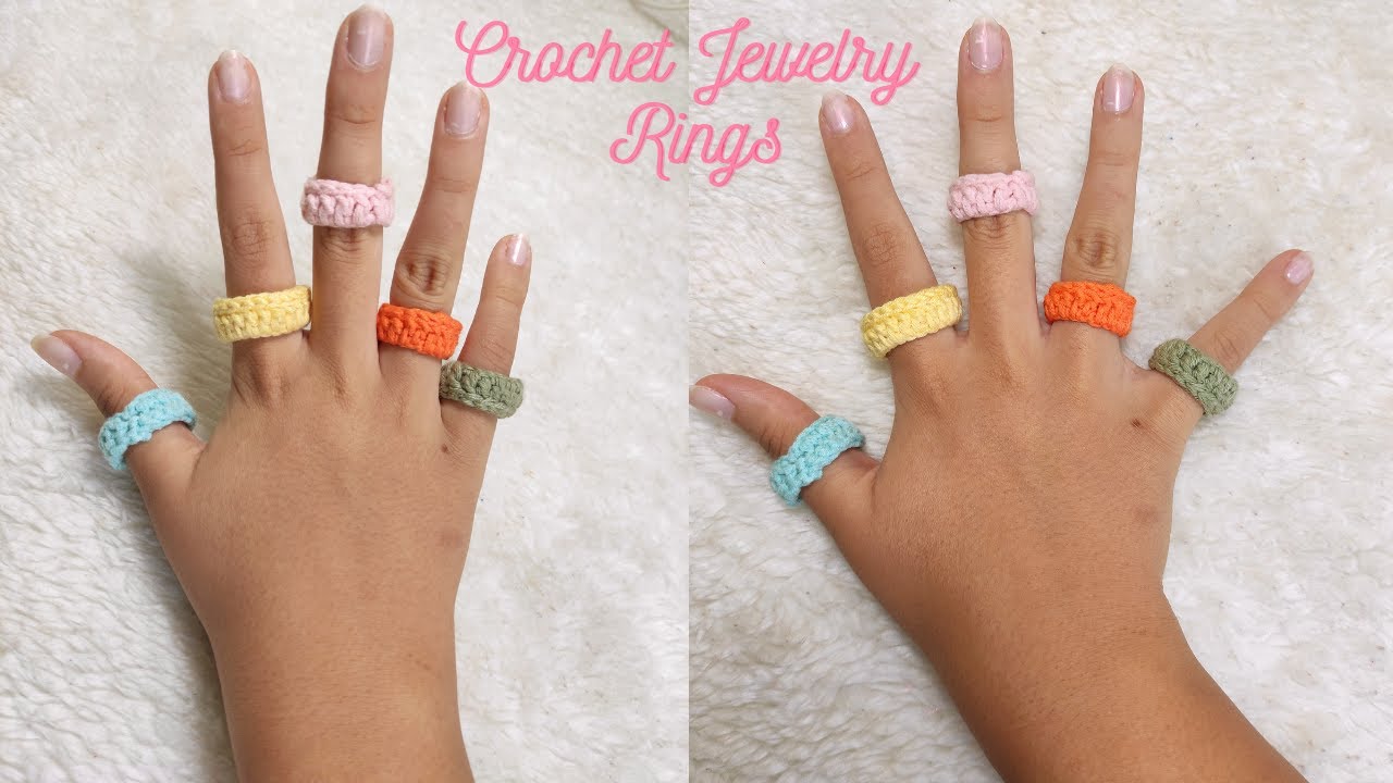 HOW TO CROCHET VERY EASY AND BEGINNER FRIENDLY CROCHET JEWELRY RINGS? | EASY CROCHET | DIY