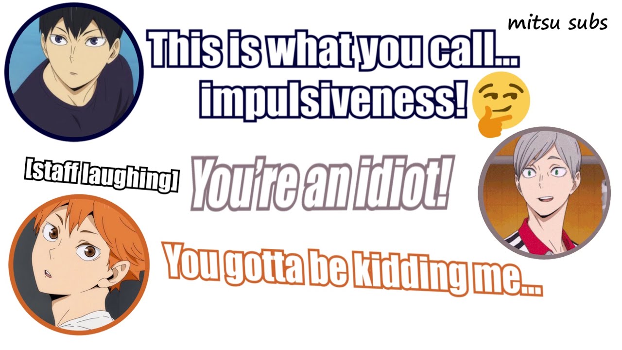 Haikyuu quiz time but Kageyama is an idiot - Haikyuu!! Radio