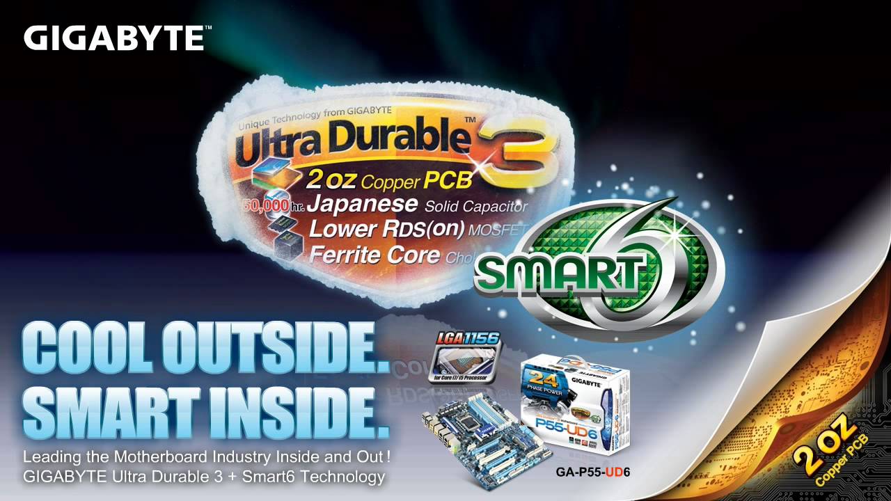 GIGABYTE Ultra Durable 3 and Smart 6 Technology