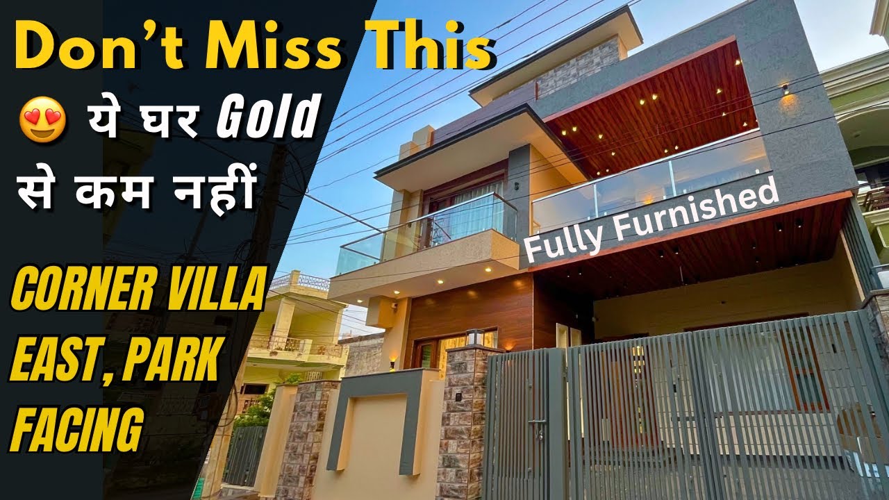 inside a Most Beautiful Corner Duplex House Tour | Fully Furnished House | East & Park Facing House