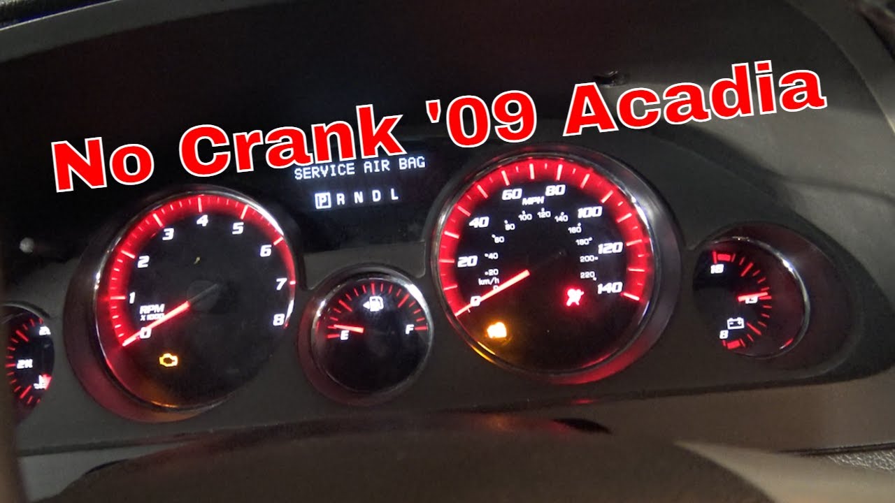 2009 Acadia No Crank, How I Diagnosed.