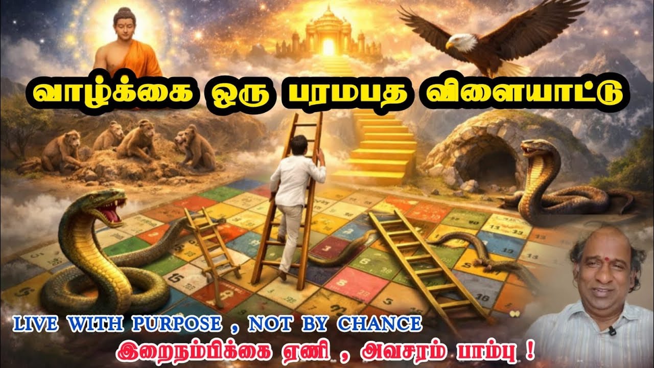 “வாழ்க்கை ஒரு பரமபத விளையாட்டு 🎲 — அறிவுடன் விளையாடுங்கள் 🧠✨” #MotivationTamil #SpiritualLife #game 