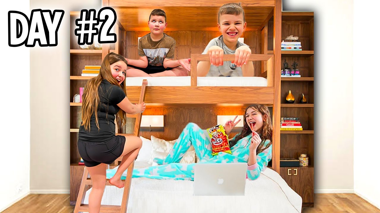 LAST TO LEAVE THE BUNK BED WINS!! | JKREW