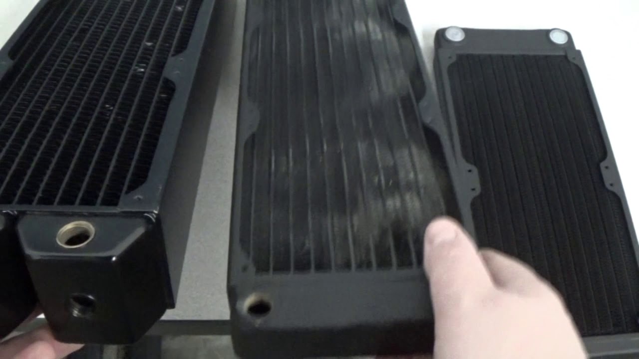 FrozenCPU.com pc radiator choice. Thick or thin?