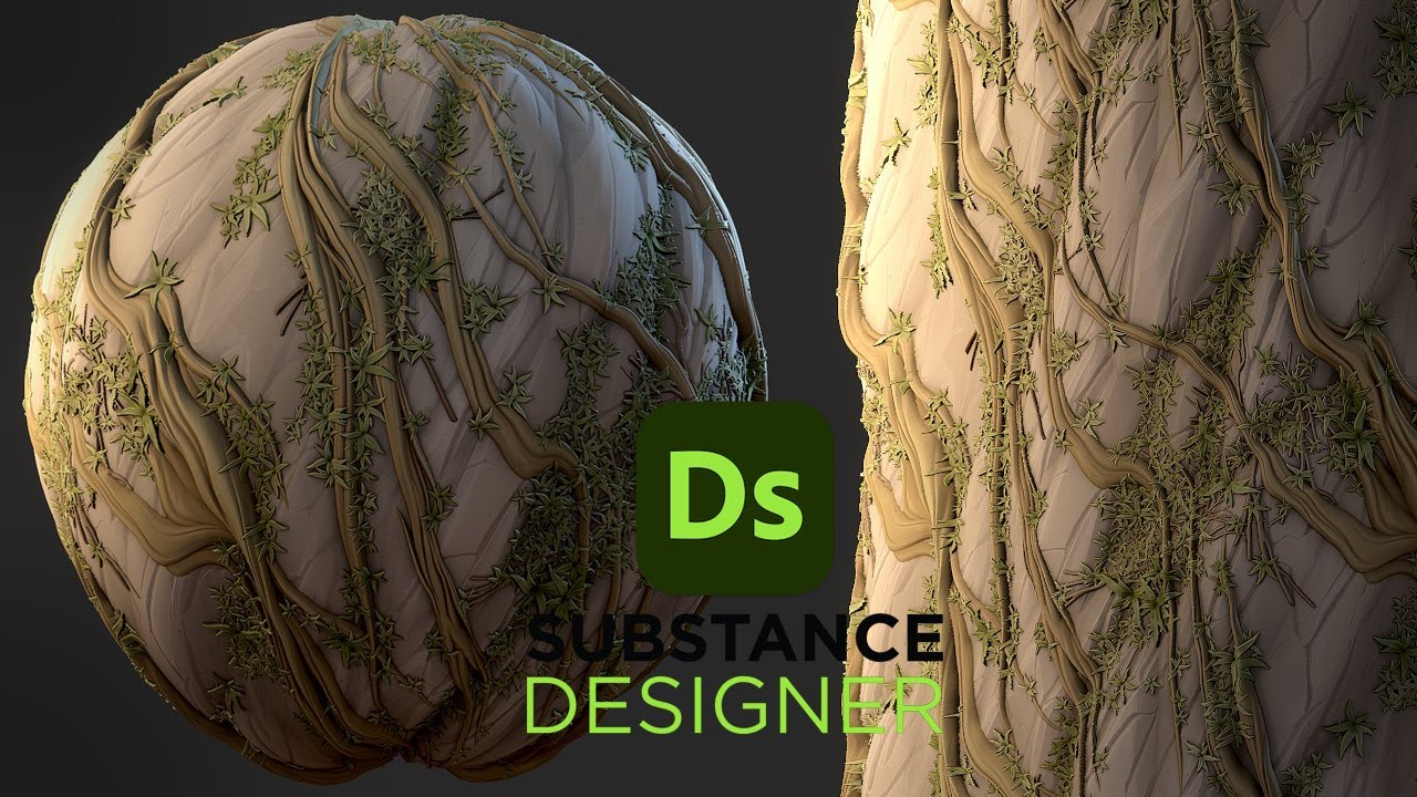 Stylized Rock and Roots  - Substance 3D Designer