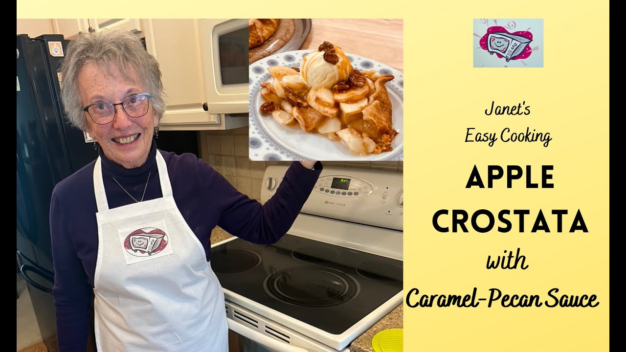 Apple  Crostata with Caramel-Pecan Sauce