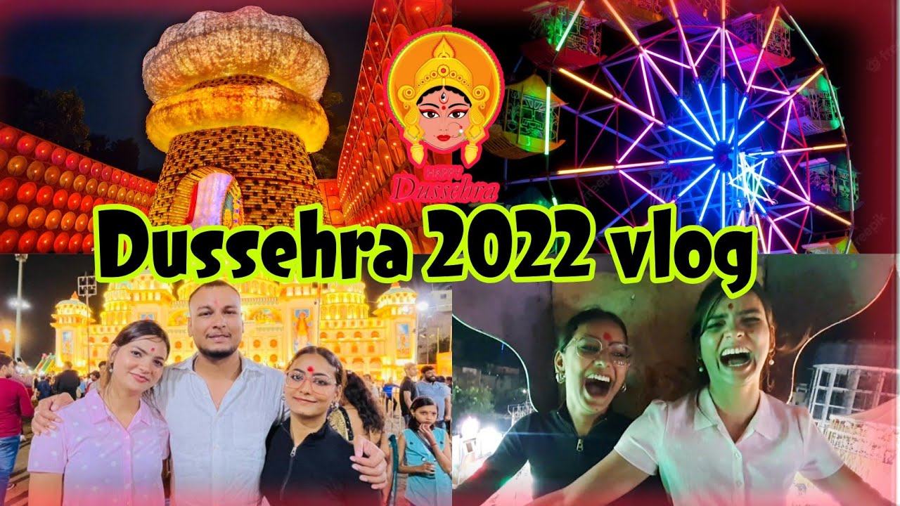 Aadhi Raat Me *CHUP* Kar Bhaage Hmlog Mela Ghumne K Liye😜| *DUSSEHRA* Puja Vlog 2022 🙏