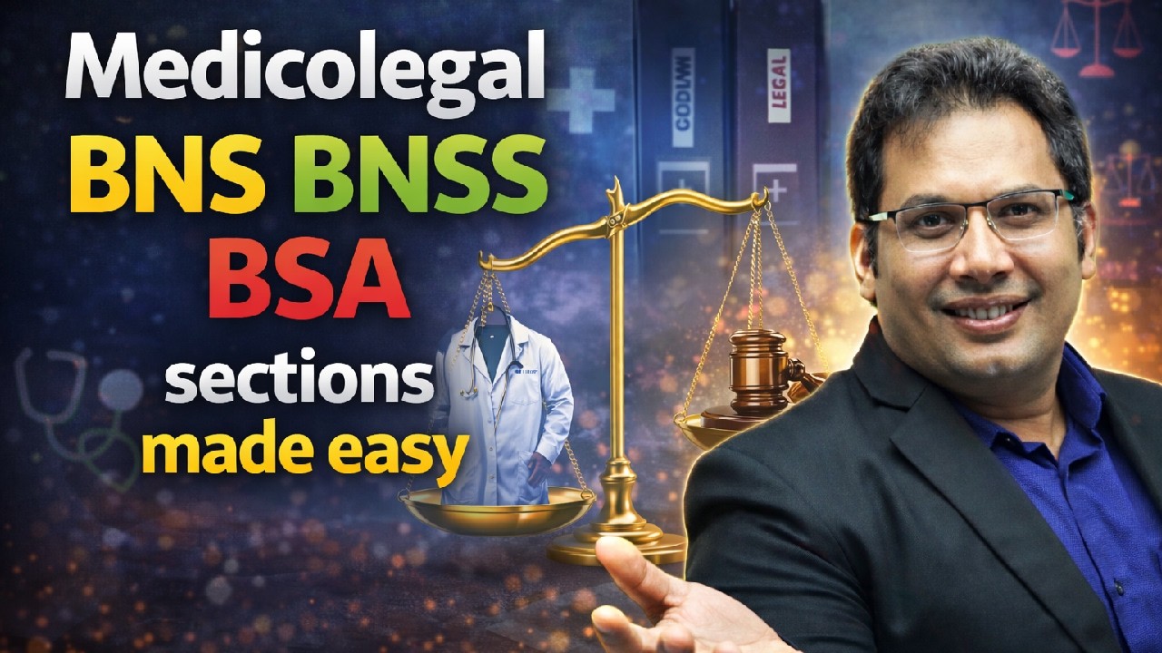 Medicolegal BNS BNSS BSA sections made easy #inicet #motivation #neetpg #fmge #law #doctor #neet