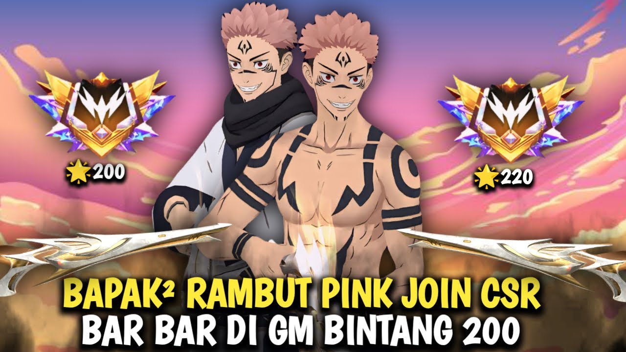 Namatin Free Fire Clash Squad Bapak2 Rambut Pink Join CSR Bar Bar Di Room GM Bintang 200