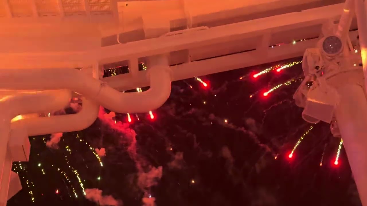 New Years Eve countdown on the Brand New Disney Destiny!