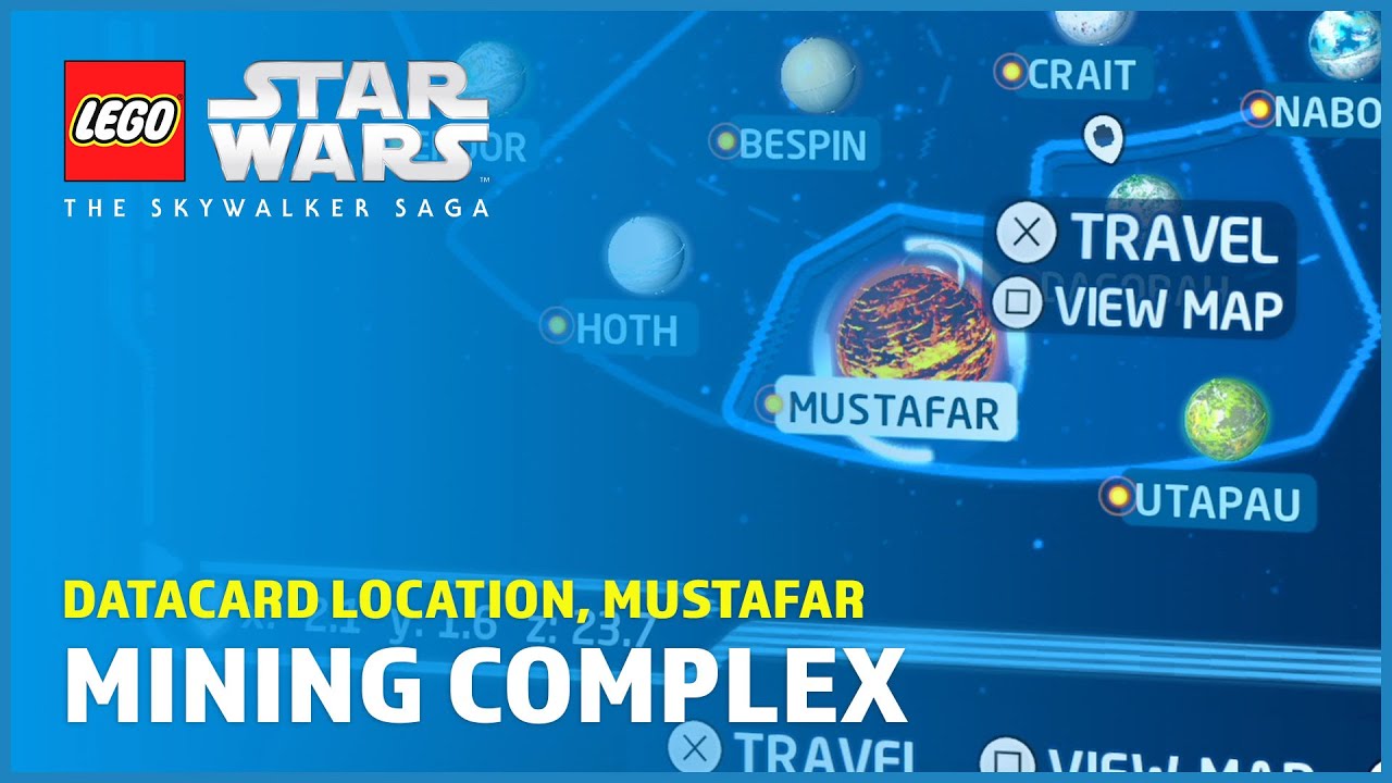 Mining Complex Datacard location, Mustafar  – Datacards - LEGO Star Wars: The Skywalker Saga