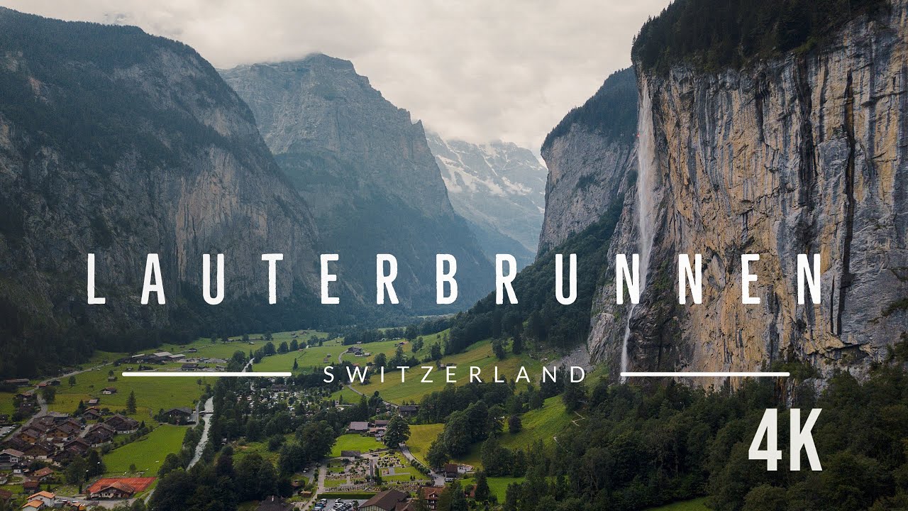 Flying over Lauterbrunnen | Switzerland | Drone Footage in 4k