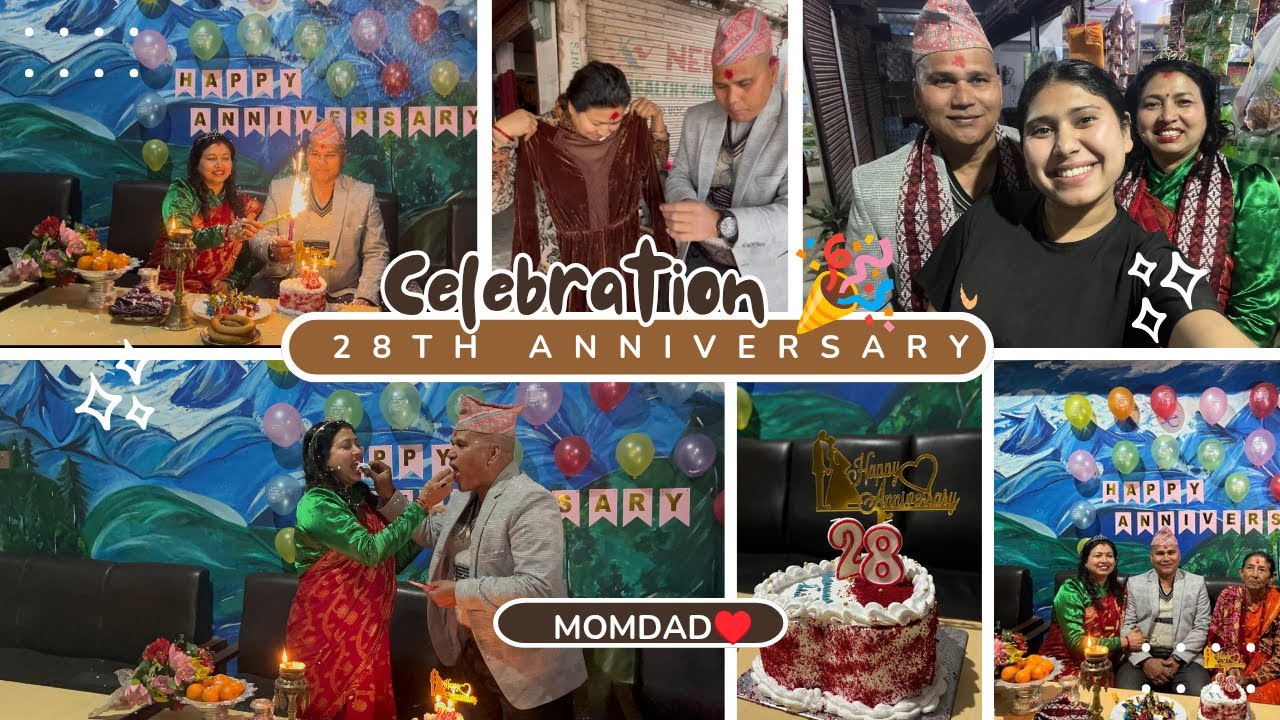 CELEBRATING MOM DAD 28th ANNIVERSARY ❤️
