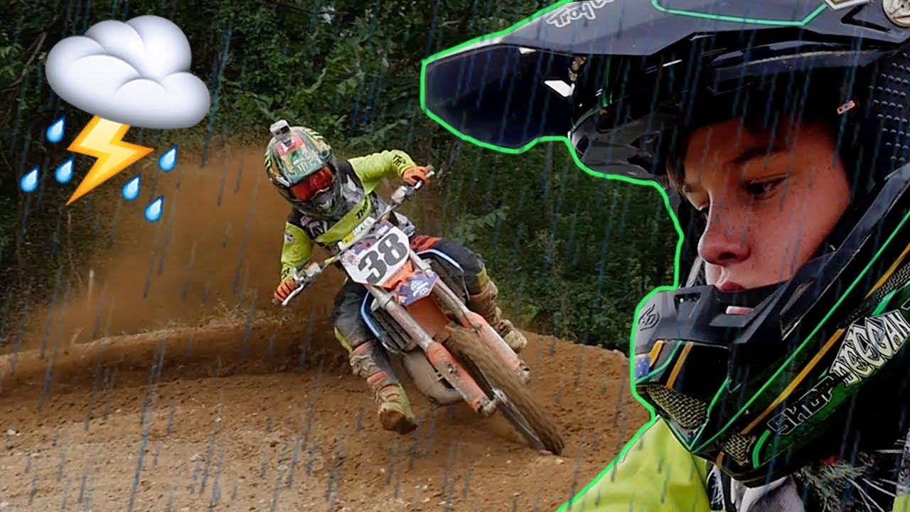 Motocross Training In Rain Storm! KTM Orange Brigade Camp in North Carolina