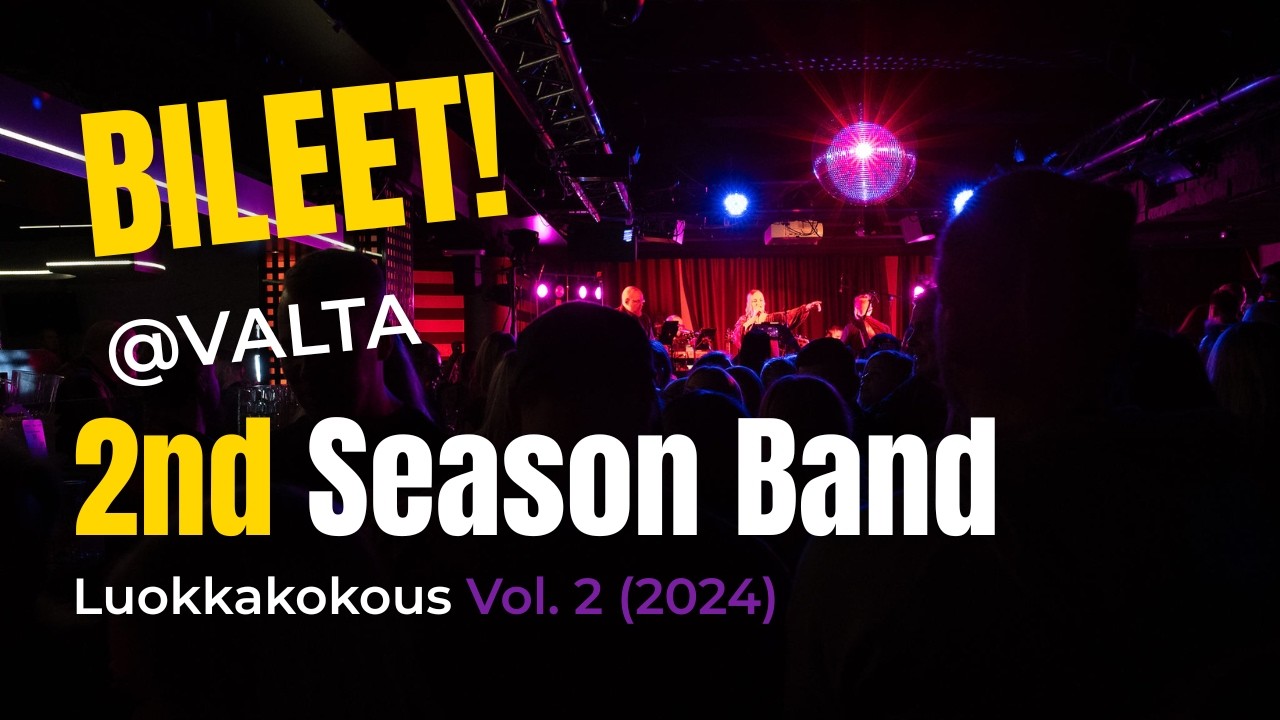 Bilebändi 2nd Season Band keikalla Lappeenrannan suurimmassa luokkakokouksessa Vol. 2 @Valta 2024
