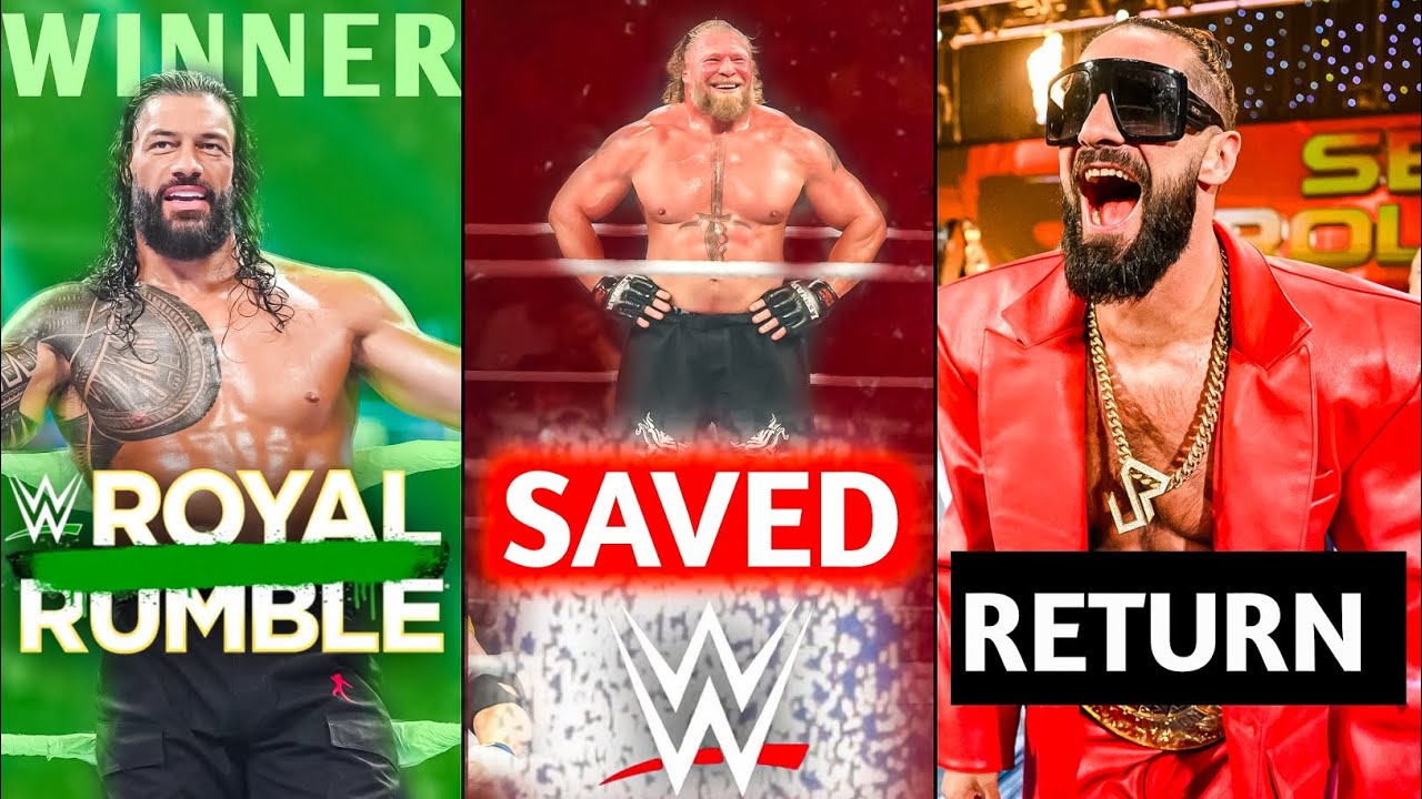 | Roman Reigns Royal Rumble WINNER✅ | Brock Lesnar Saved WWE🔥 | Seth Rollins Return | WWE News