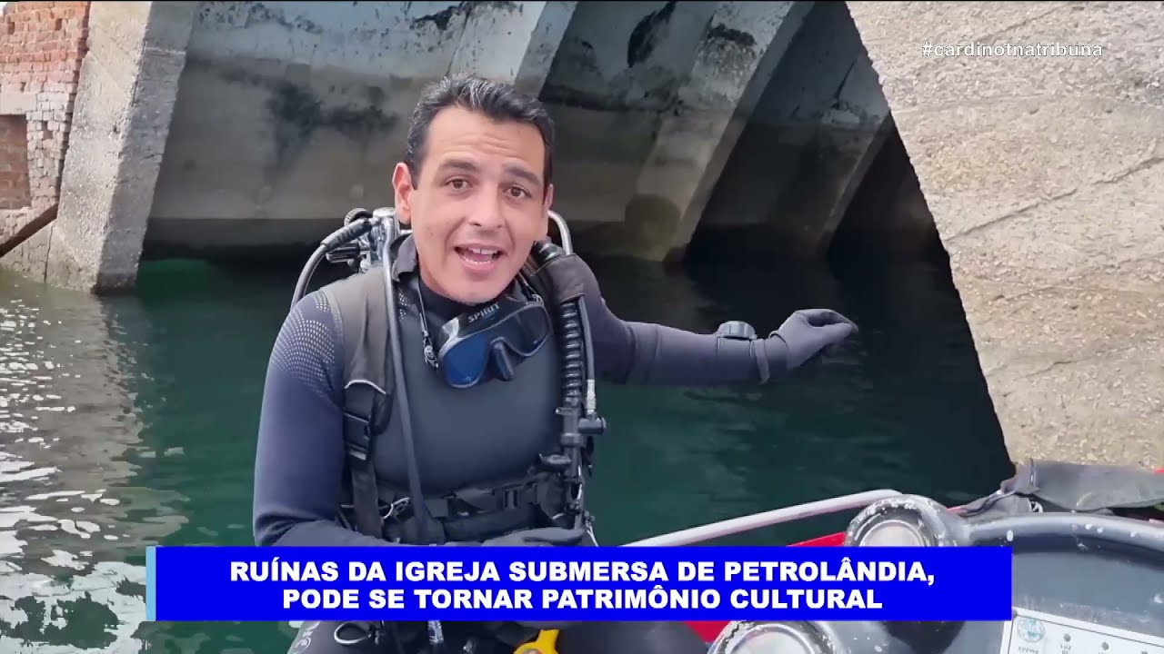 Igreja submersa de Petrolândia conserva vestígios da antiga construção