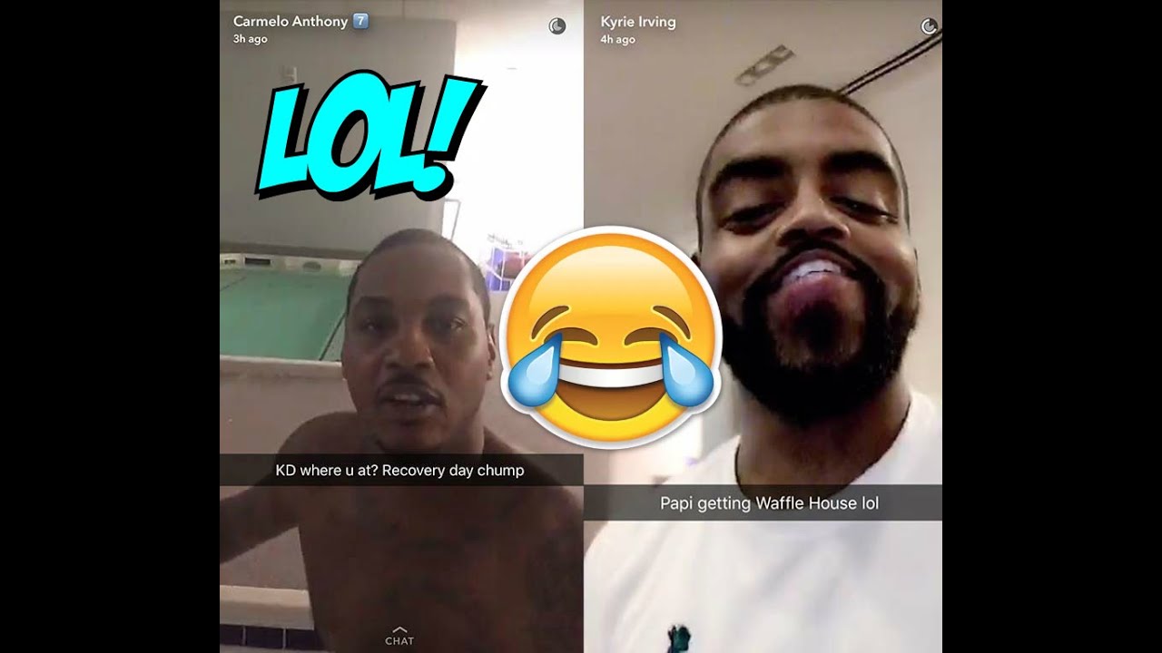 Kyrie Irving Snapchat : Clowning Carmelo Anthony During Olympics On Snapchat