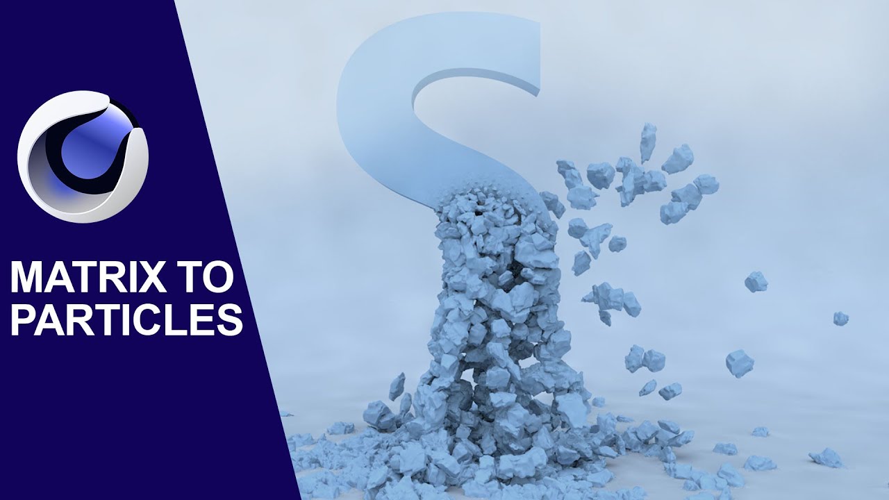 Dynamic Matrix particle with CINEMA 4D Simulation Tags