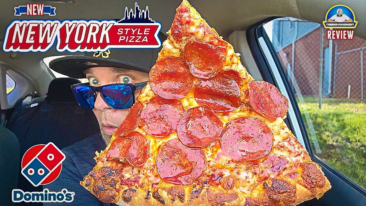 Обзор пиццы в стиле Нью-Йорка от Domino's®! 🗽🍕 | Лучше, чем в стиле Бруклина? | theendorsement
