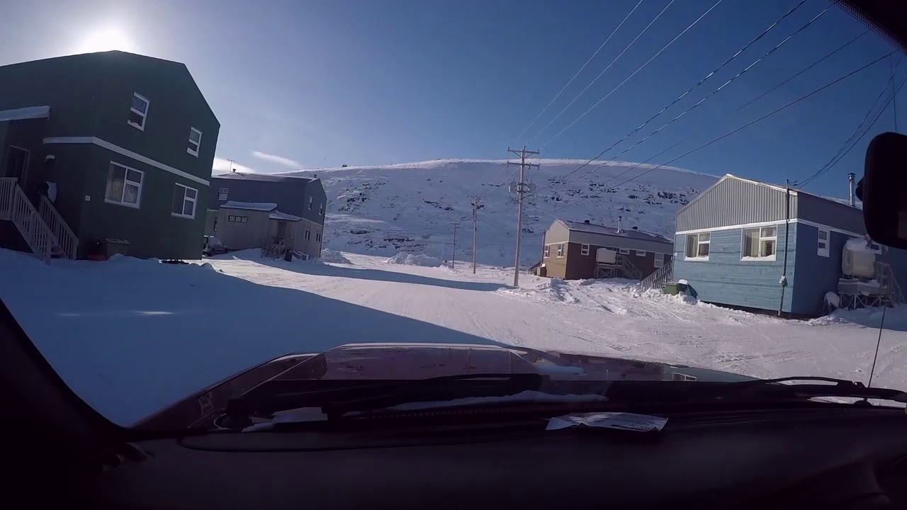 Ride from airport to town in Kangiqsualujjuaq