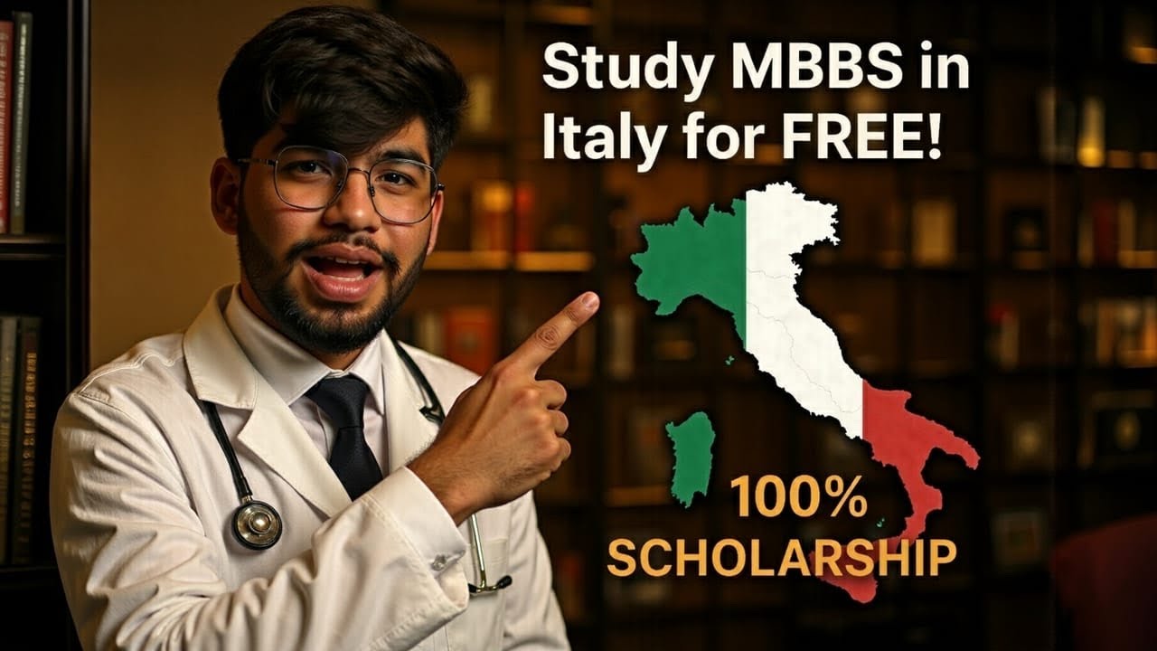 🩺 MBBS in Italy with 100% Scholarship 🇮🇹 | Complete Guide for Indian Students