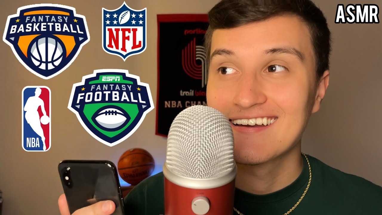 ASMR | NBA and NFL Fantasy Football Whisper Ramble 🏀🏈