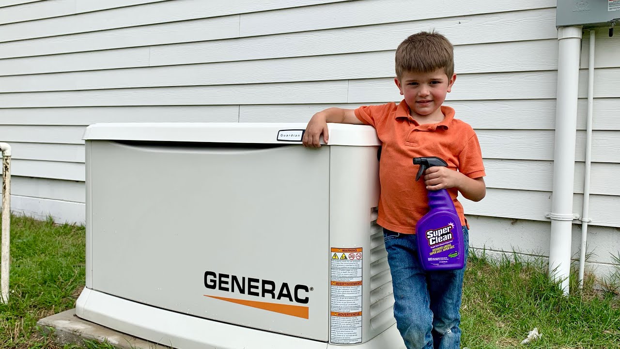 Servicing and transfer testing a 24kw Generac standby generator