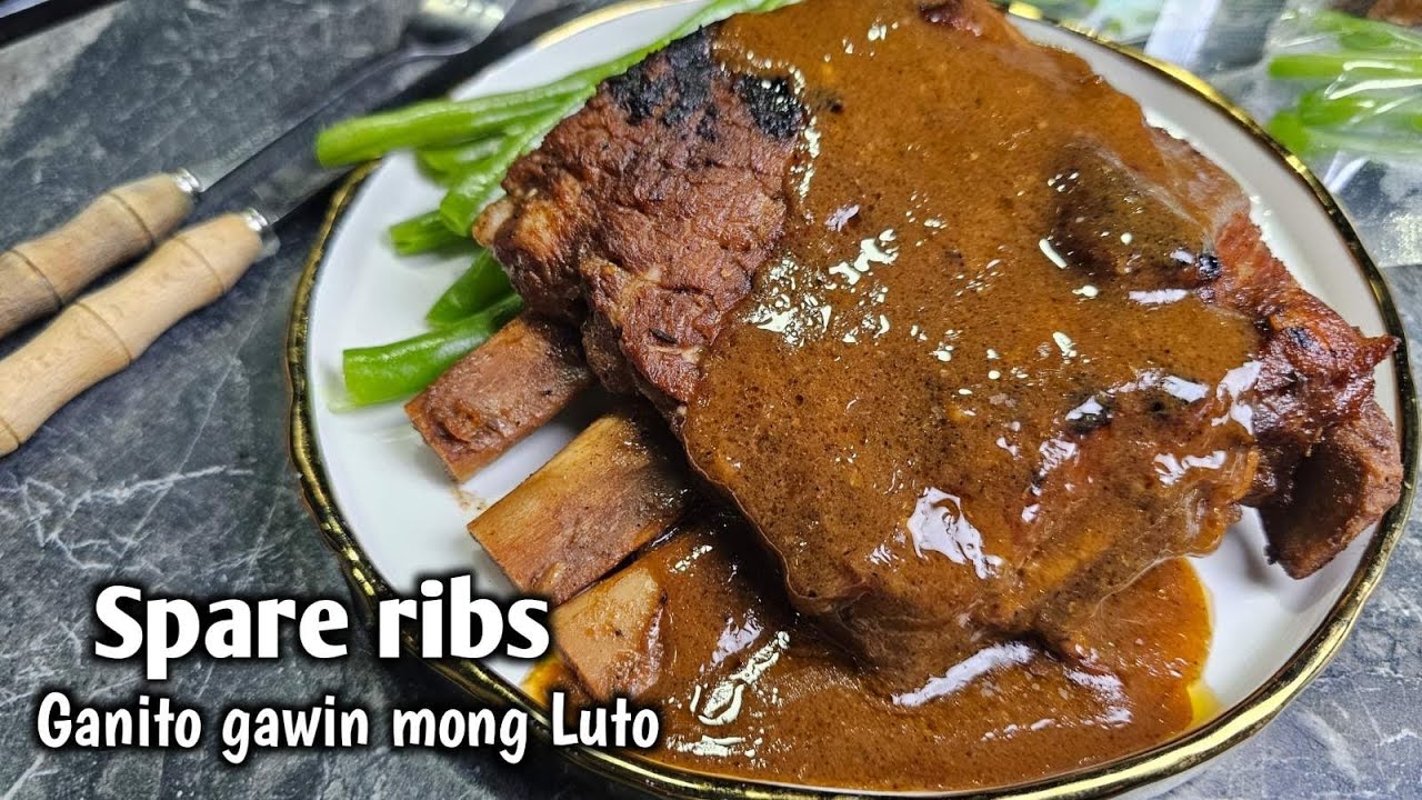 Ganito Gawin mong Luto sa Spare ribs para mabilib ang pamilya mo