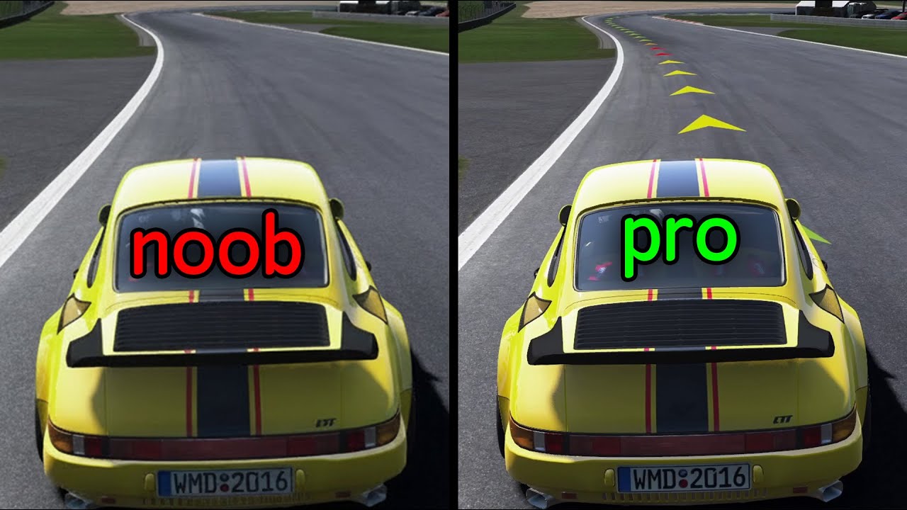 Why You Should Turn ON The Driving Line in Racing Games ‌ ‌ ‌ (live recorded video)