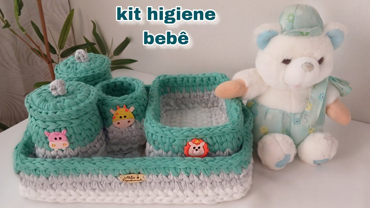 kit higiene para bebê (última parte, porta fraldas)