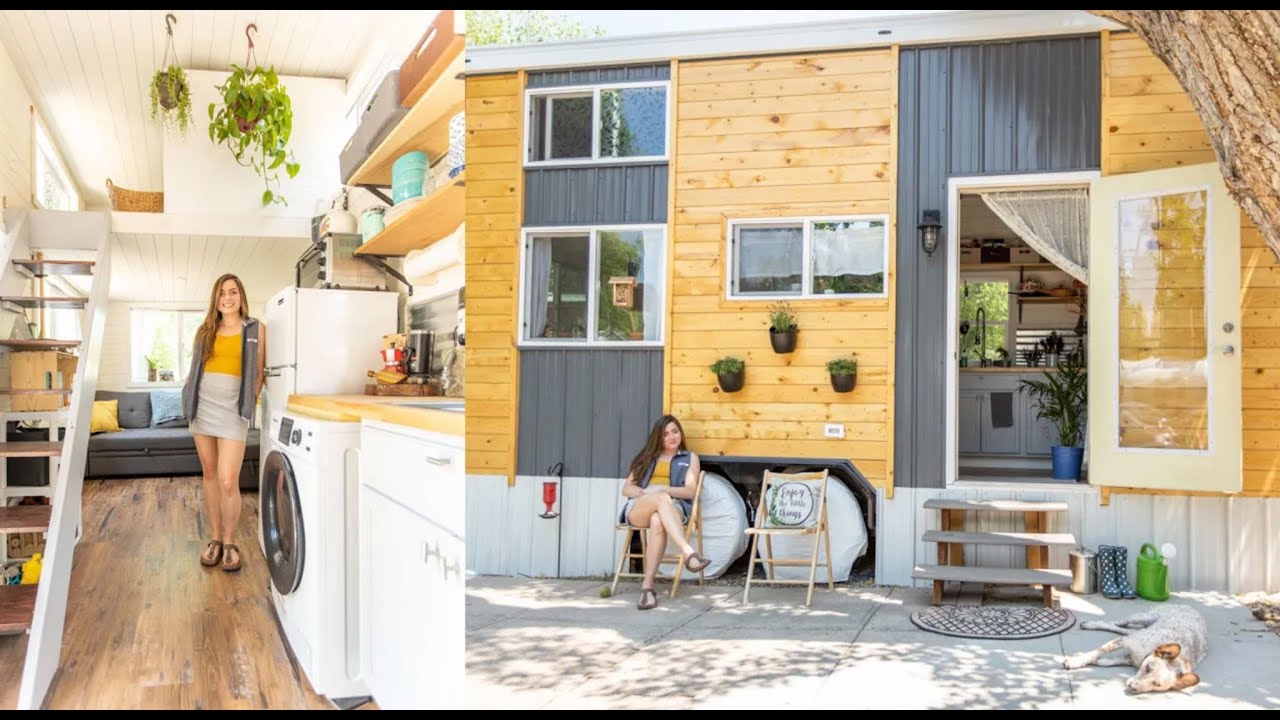 Adorable casa diminuta de bricolaje permite que una mujer sola comience su propio negocio