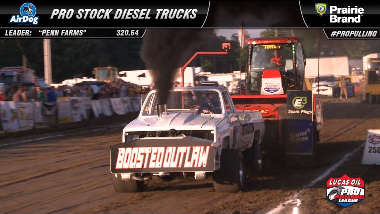 PPL 2016: Pro Stock Diesel Trucks pulling in Freeport, IL