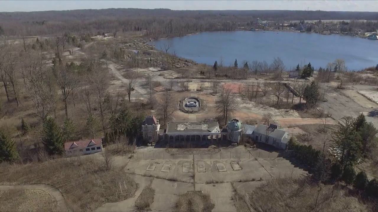 From the Air - Abandoned Geauga Lake Amusement Park