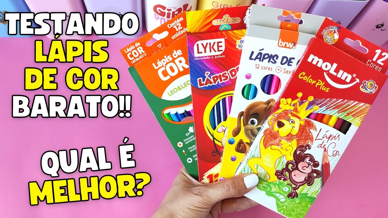Testando Lápis de Cor Barato! Será que Algum é Bom?