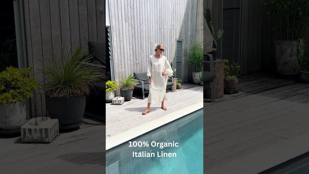 Soft Simple Sustainable White & Beige 100% Organic Italian Linen #newarrivals #modernelegance
