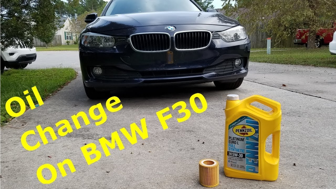 BMW F30 Oil Change (oil service reset)