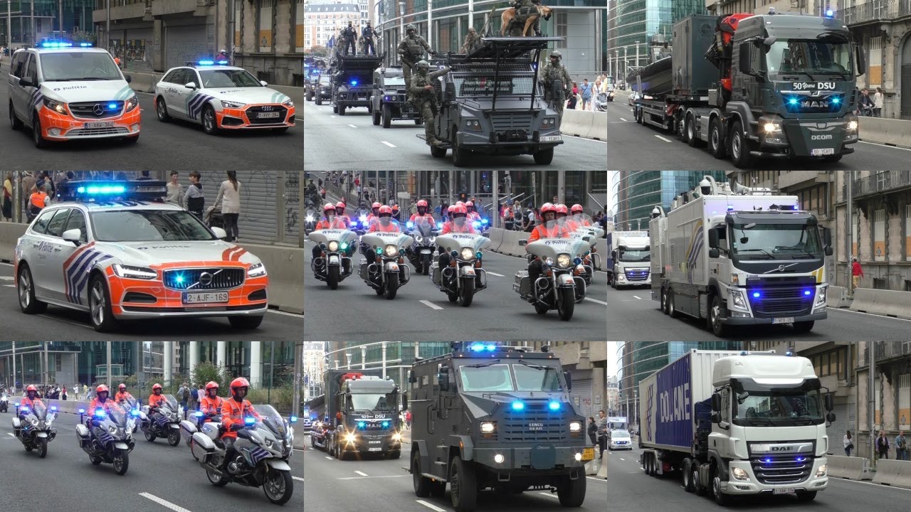 (Militaire) Politie, Douane en Special Police Units tijdens de Nationale defilé in Brussel!